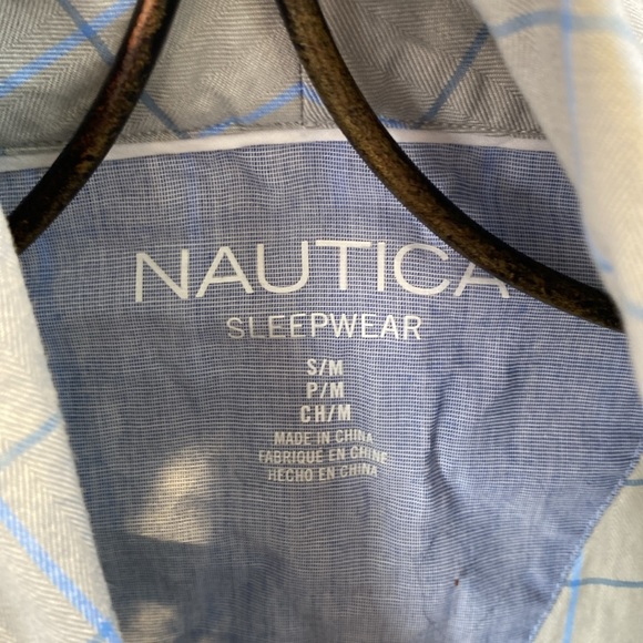 Men’s Nautica Long Sleeve Lightweight Cotton Woven Robe - Picture 3 of 8